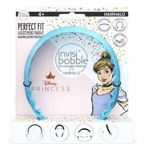 NWT-Invisibobble Disney Princess Cinderella HairHalo Adjustable Headband